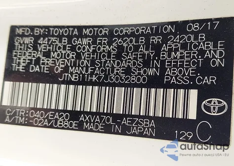 2018 Toyota Camry Se z USA, uszkodzony, nr VIN JTNB11HK7J3032800
